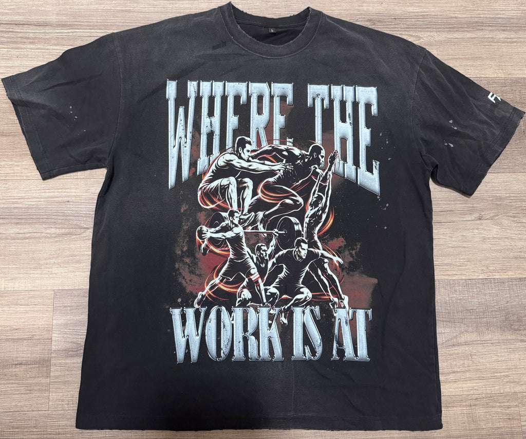 Sun fade Paint Splatter Vintage Tee