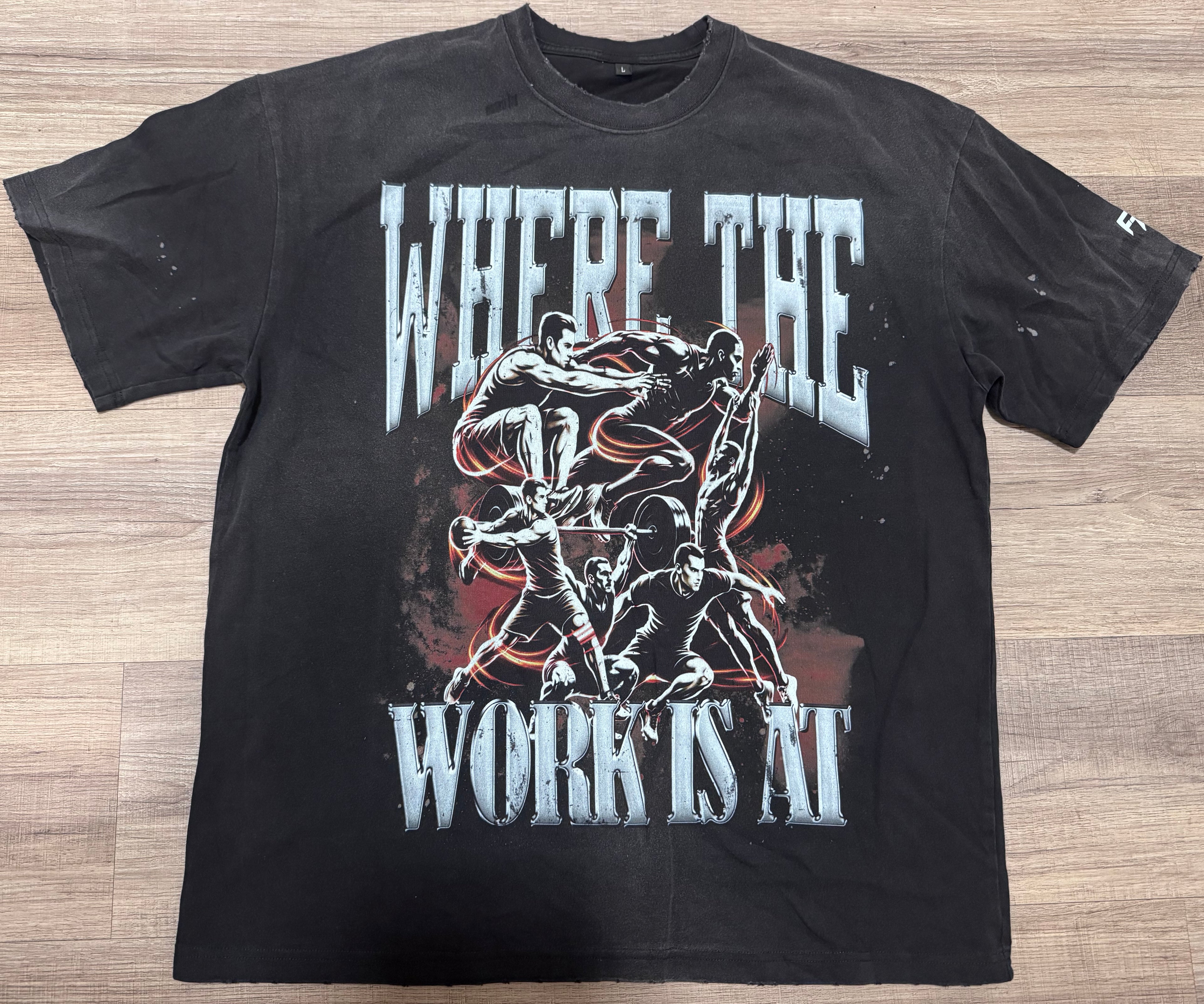 Sun fade Paint Splatter Vintage Tee